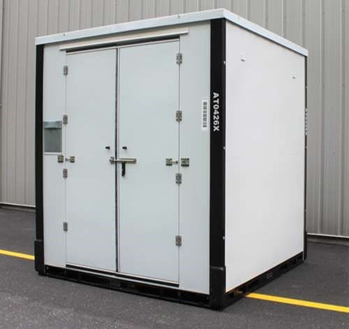 AMJ Move Moving Container parked in a loading area